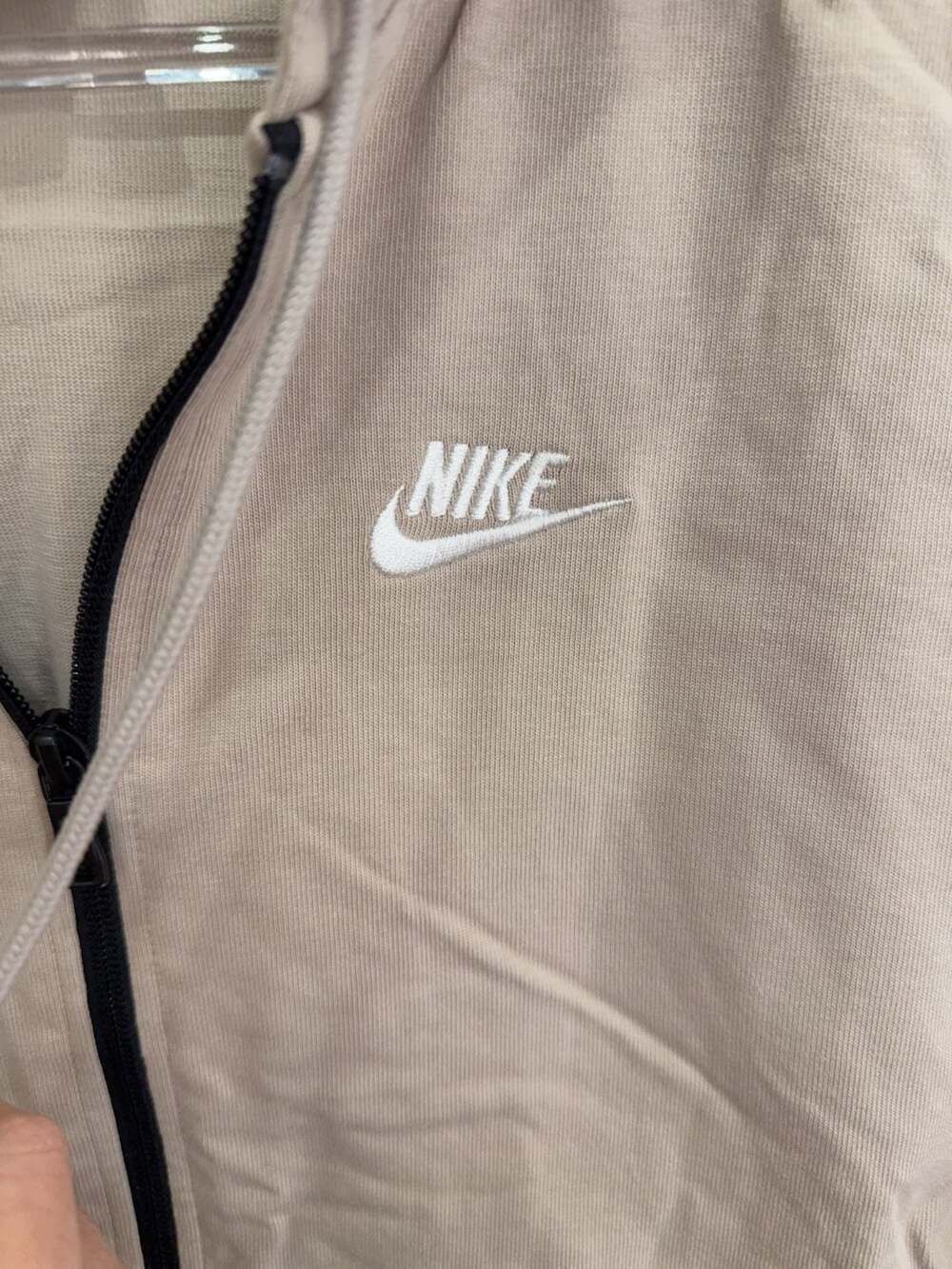 Nike Sportswear Full-Zip Hoodie Tan Size S DN4943-238 - Picture 3 of 6